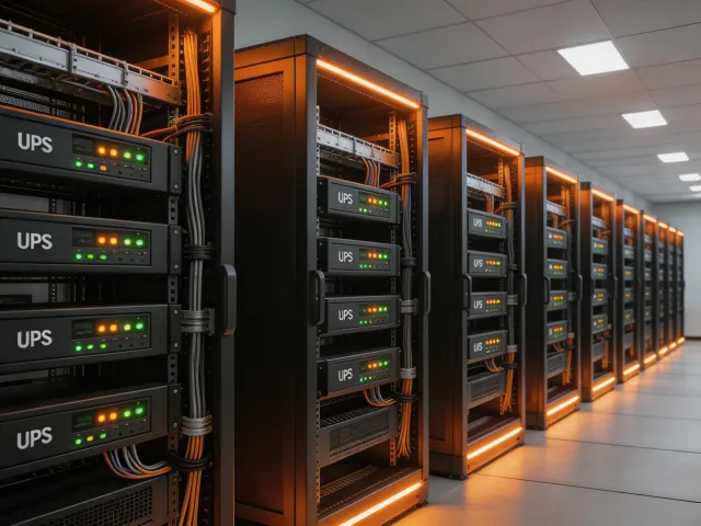 GenCore industrial UPS systems in data center environment